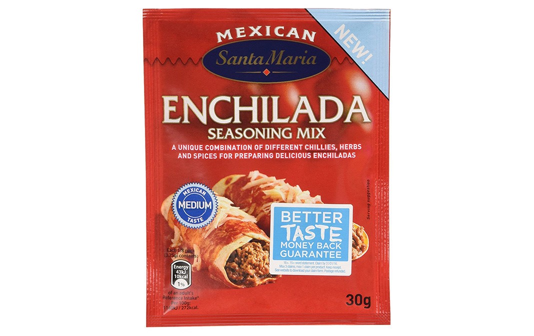 Mexican Santa Maria Enchilada Seasoning Mix - Medium   Pack  30 grams